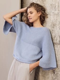 Pull léger bleu - Wool Corner