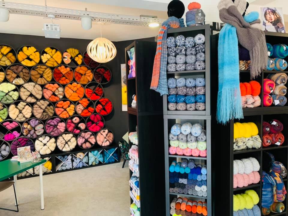 Intérieur du magasin Wool Corner