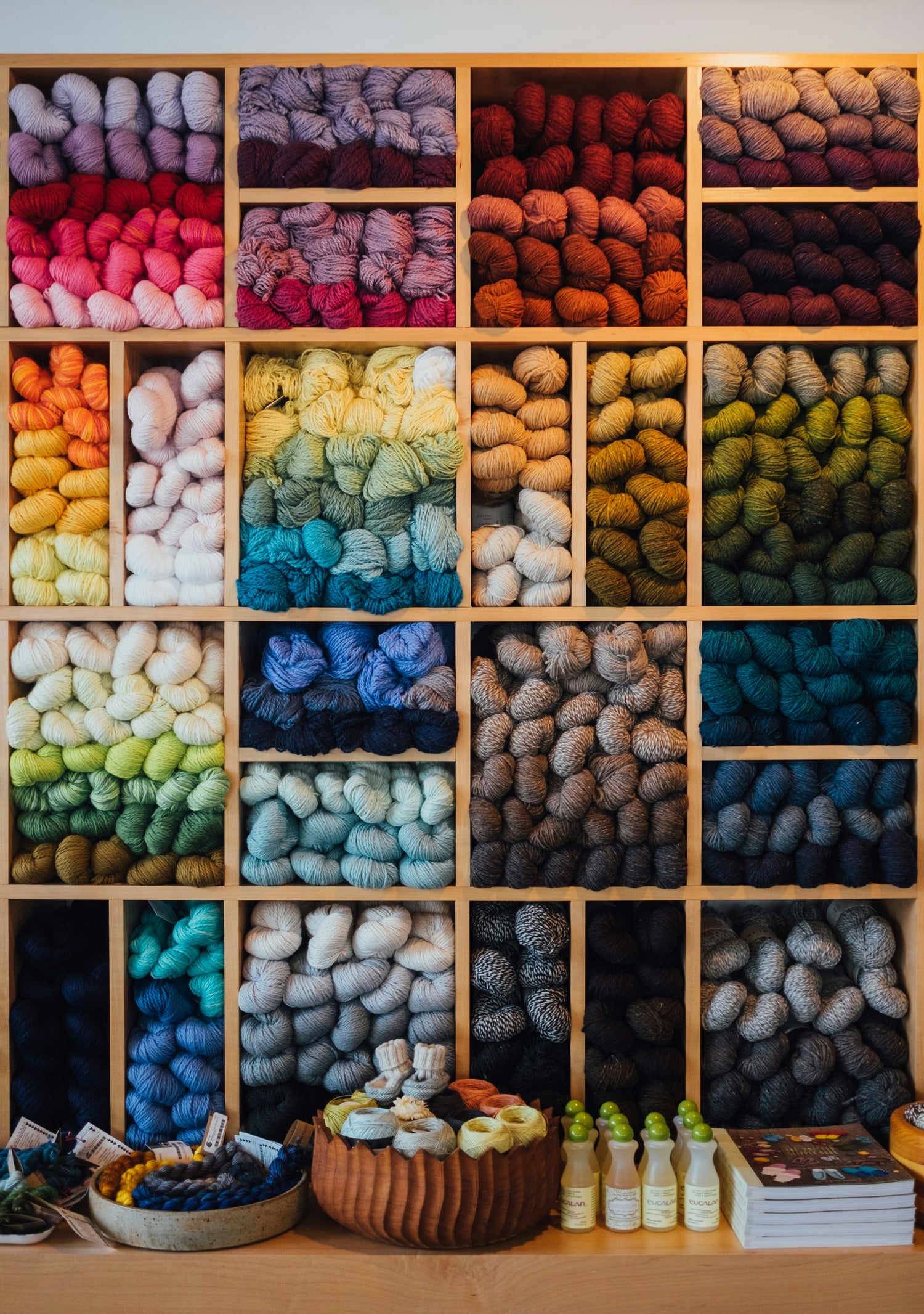 Pelotes de laine du magasin Wool Corner